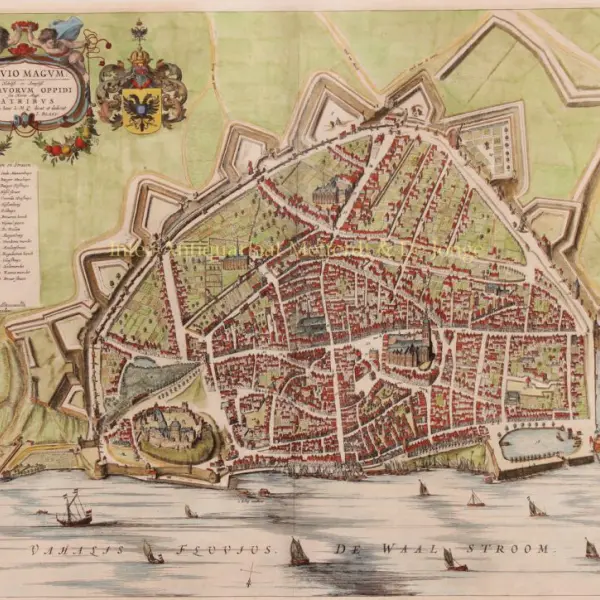 Historische kaart Nijmegen